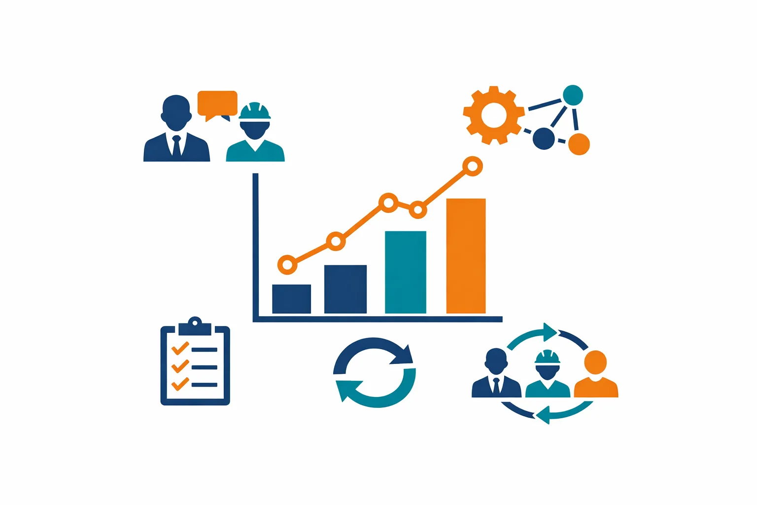 4. 経営層だけで進めず、現場を早期から巻き込んでいる