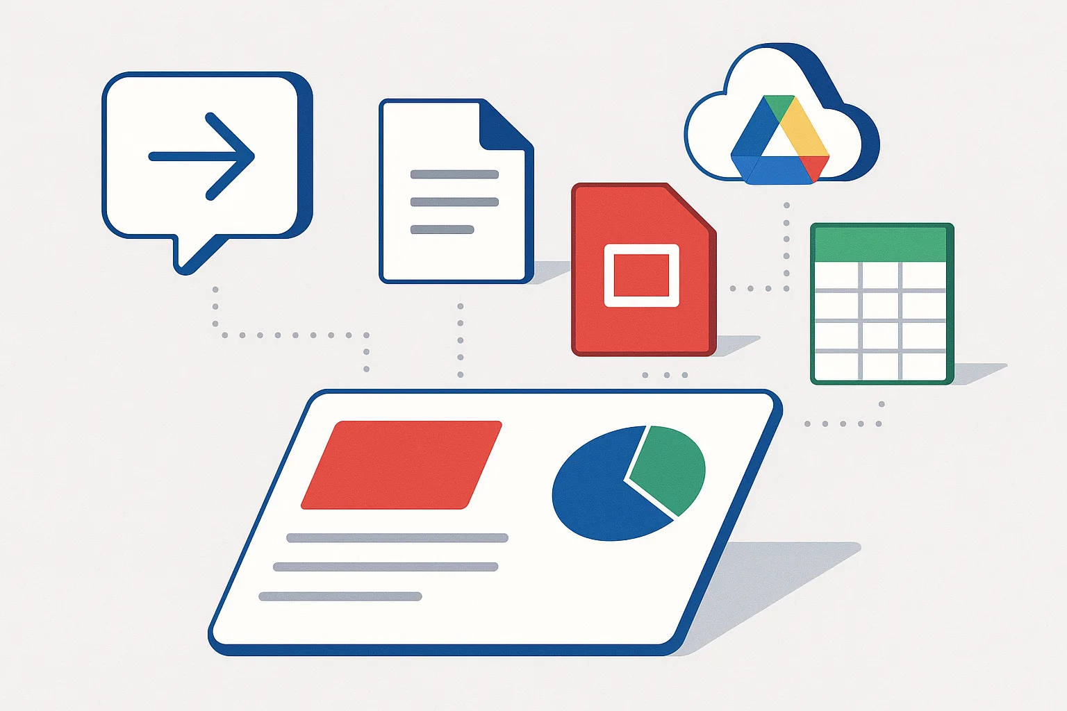 2. Docs/Sheets/Slides/Drive別の新機能：プロンプトから成果物を一気通貫で作成